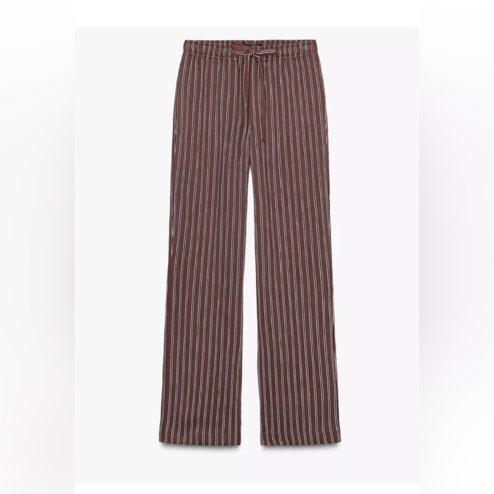 NWT Zara Straight Leg Drawstring Pants